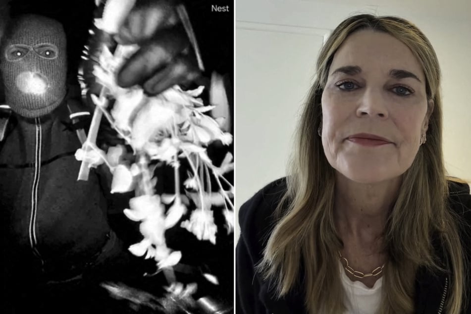 An image captured by a security camera shows what the FBI describes as an armed individual appearing to have tampered with the camera at Nancy Guthrie's front door the morning of her disappearance at her home in Tucson, Arizona.