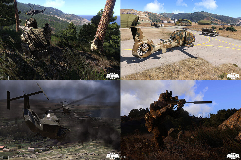 The military simulation game Arma III is designed to look realistic.