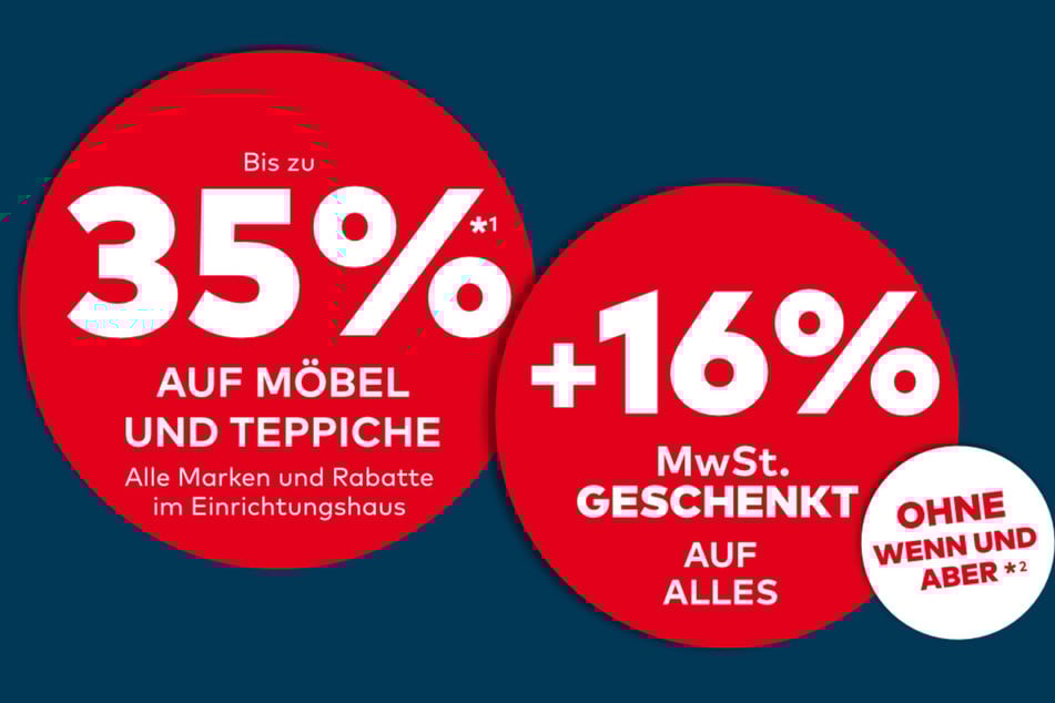 Nur gültig im Einrichtungshaus.