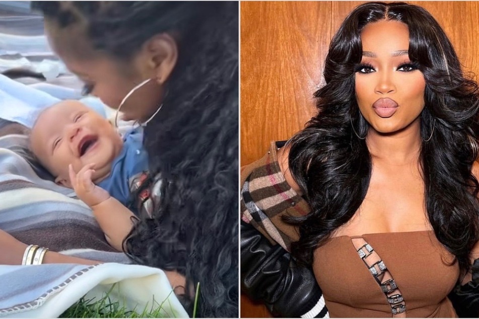 Keke Palmer has no regrets over gaining weight while pregnant with her first child, son Leo.