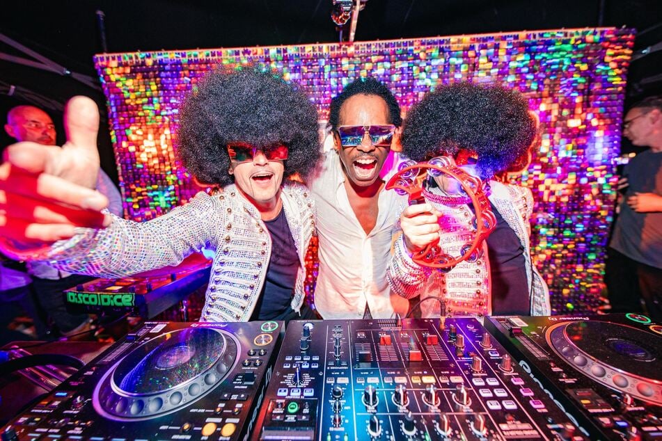 Der Höhepunkt des Abends: der Auftritt des legendären DJ-Duos "Disco Dice".