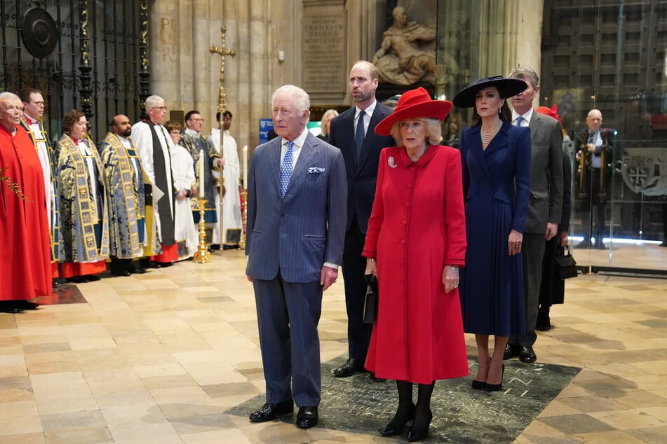 König Charles (77) und seine Frau Camilla (78) waren ebenfalls Gäste bei dem Gottesdienst.