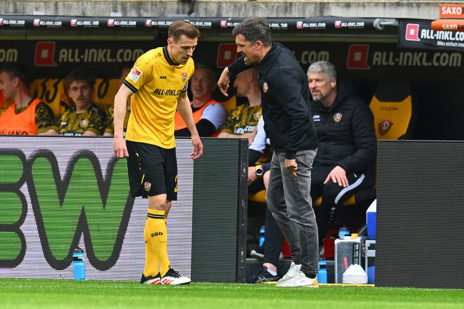 Nur Niklas Hauptmann (l.) muss bei Dynamo Dresden heute aufpassen.