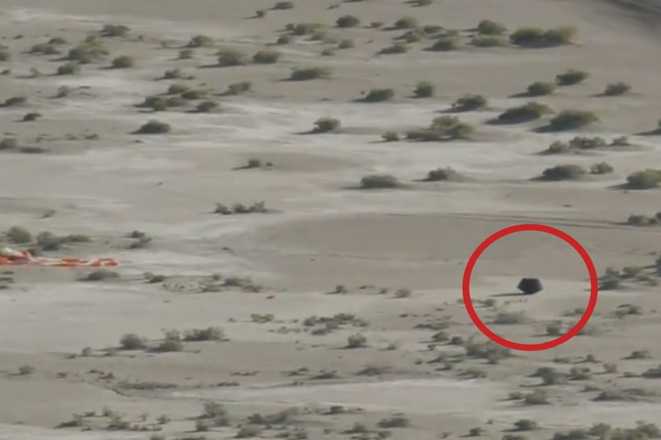 The NASA capsule containing the largest sample ever collected from an asteroid landed safely in the Utah desert on Sunday.