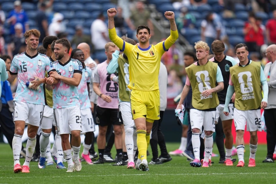 Die Belgier um Torhüter Thibaut Courtois siegten dramatisch gegen den Senegal.