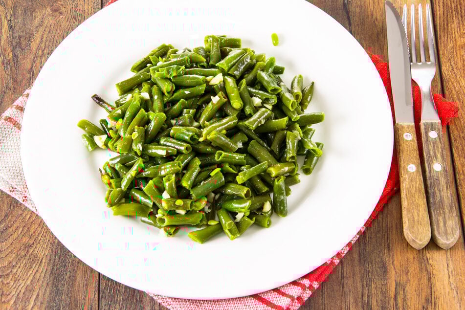 Klassischer Bohnensalat mit grünen Bohnen