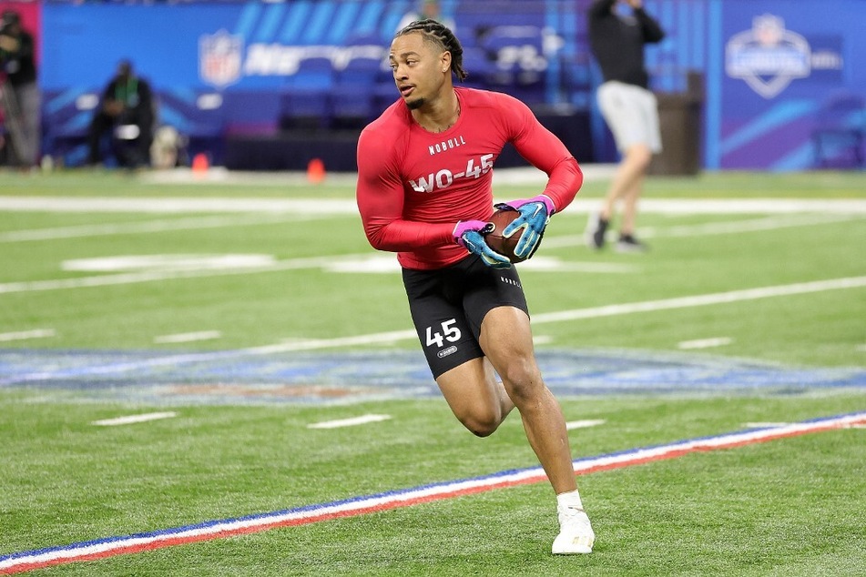 Former Ohio State receiver Jaxon Smith-Njigba led all receivers at the NFL Combine.