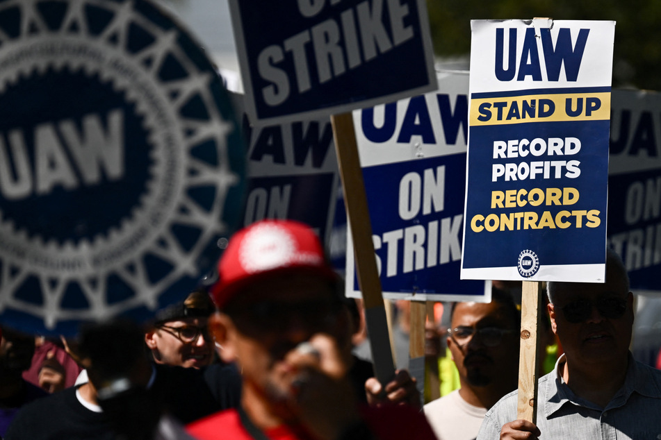 United Auto Workers President Shawn Fain said a "breakthrough" has been reached in the ongoing strike and put expansion plans on hold but did not rule it out in the future.