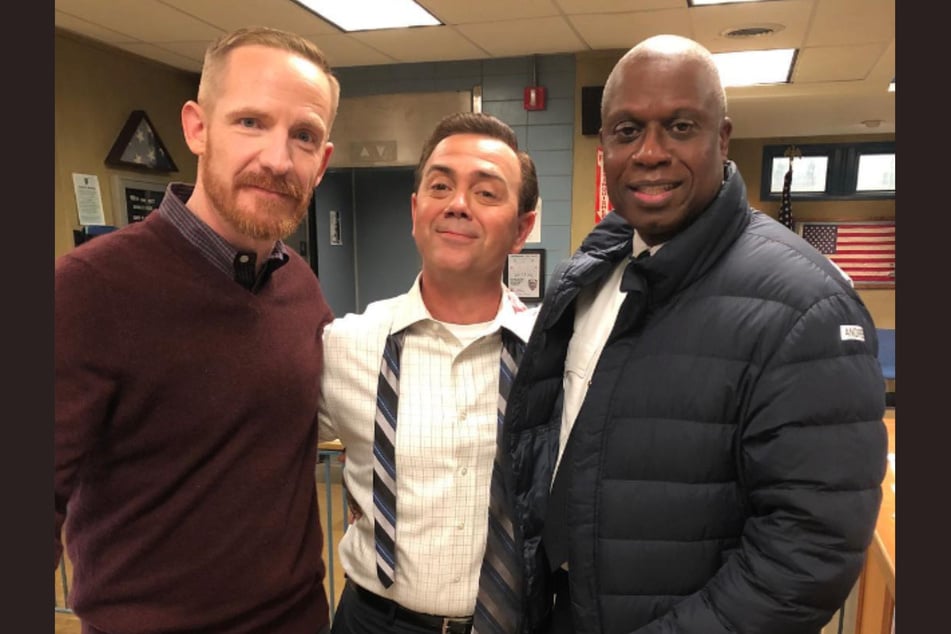 Comedian Joe Lo Truglio (c.) paid tribute to Andre Braugher's on Instagram.