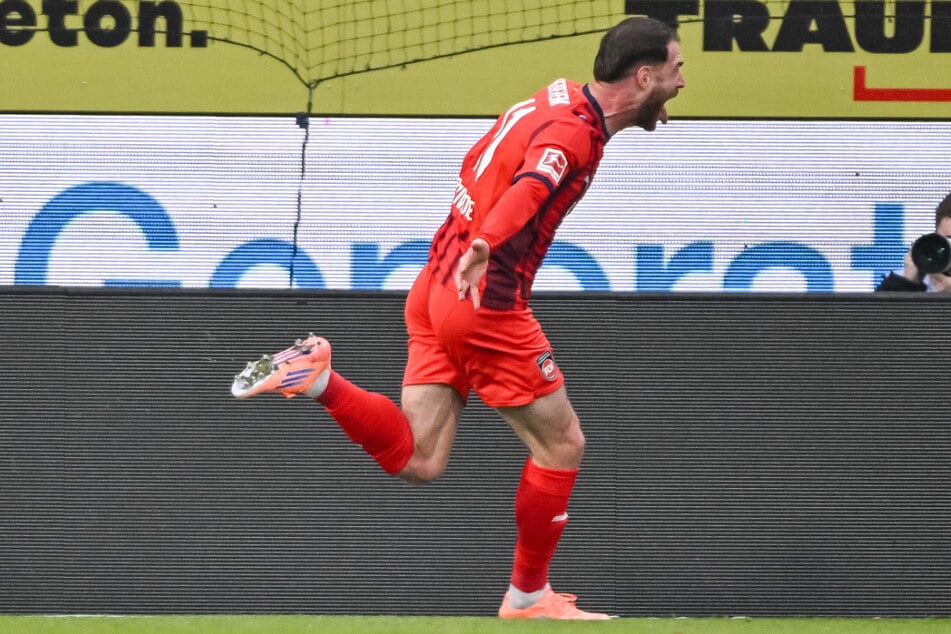 Budu Zivzivadze brachte den 1. FC Heidenheim im ersten Durchgang in Führung.