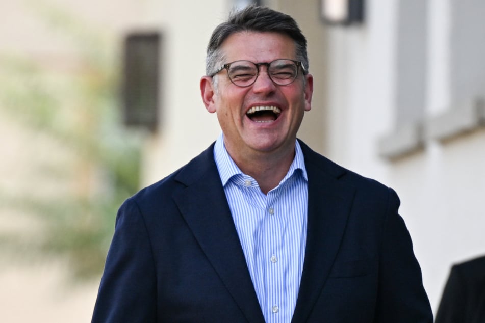 Amtsinhaber Boris Rhein (51, CDU) hatte am Wahltag gut lachen.