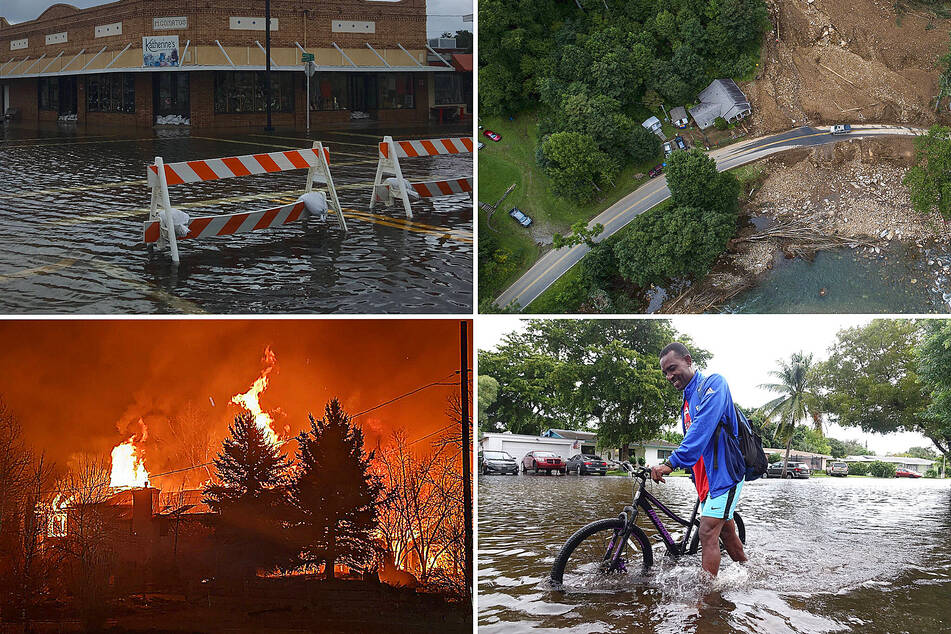 Flooding, storms, and wildfires, all worsened by climate change, exacerbate landslides.