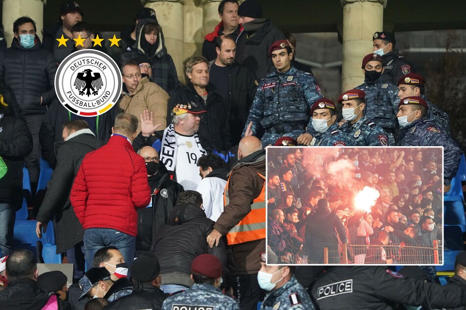 Bei DFB-Erfolg: Fan-Tumulte, Fahnen-Klau und Bier-Chaos in Armenien