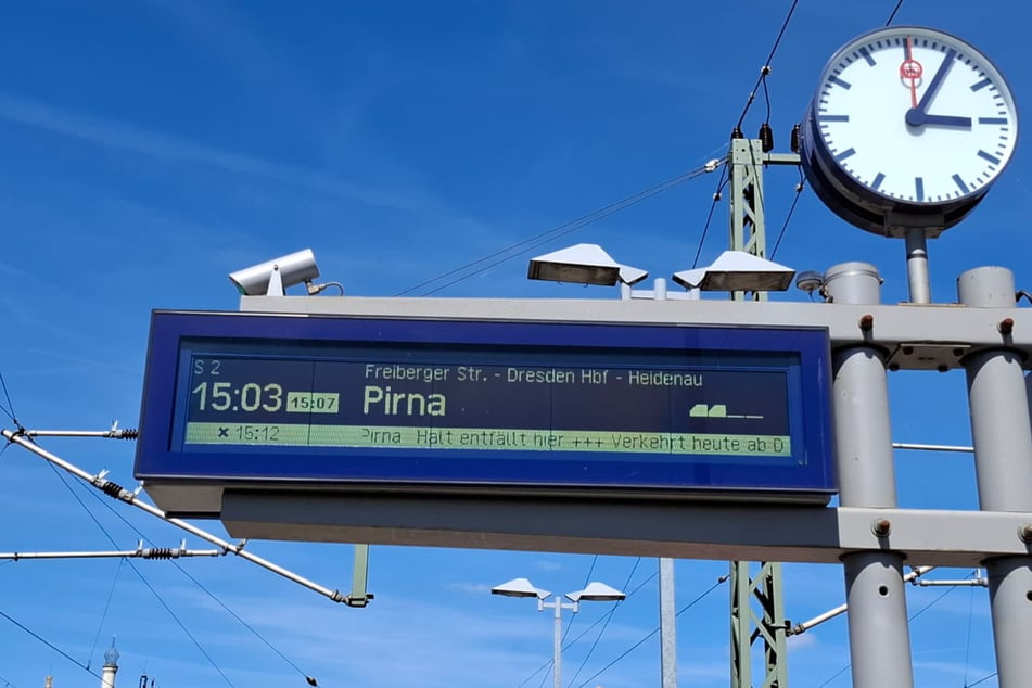 In Richtung Pirna sieht es (noch) besser aus.