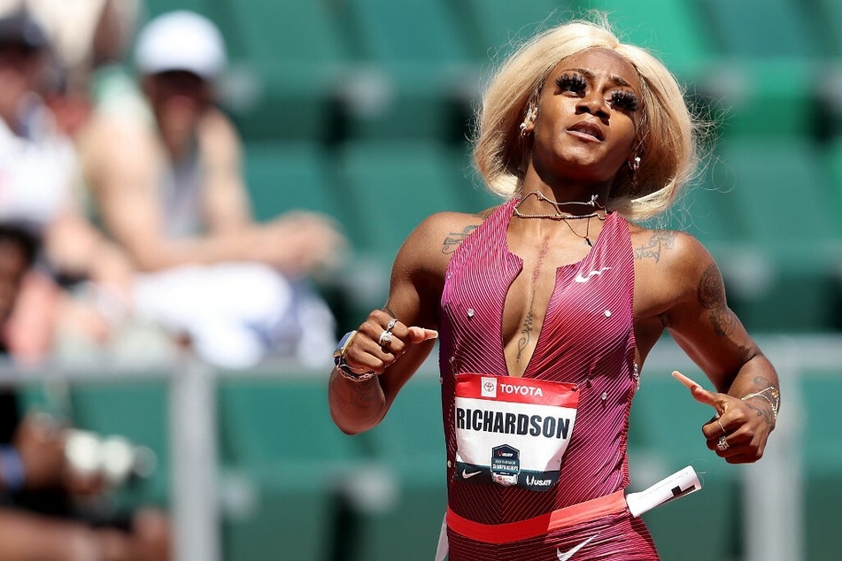 Sha'Carri Richardson competed in the women's 200-meter dash semifinal during the USA Track and Field Outdoor Championship trials.
