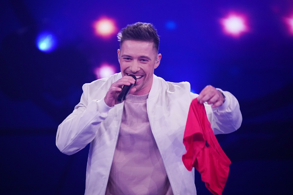 Ramon Kaselowsky (26) aus Zschernitz bei Leipzig hat Silbereisens Glückshöschen bekommen.