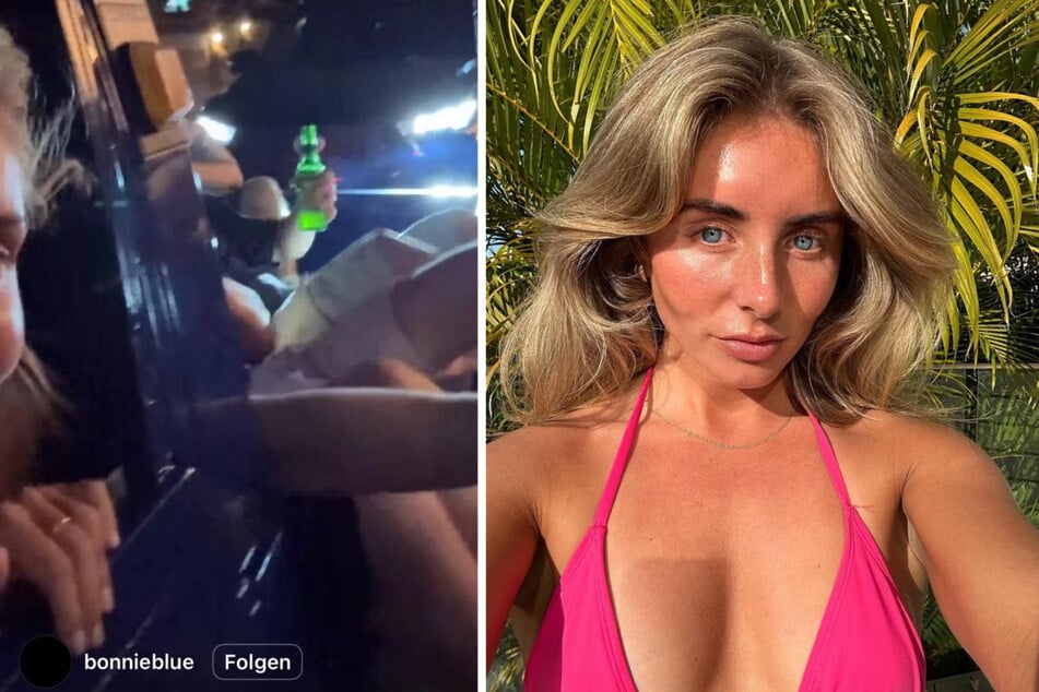 Tiempos difíciles para Bonnie Blue: actriz pornográfica arrestada tras la gira de “Bangbus”.