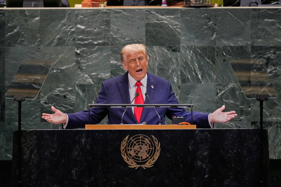 US-Präsident Donald Trump (79) spricht bei der Generaldebatte der UN-Vollversammlung.