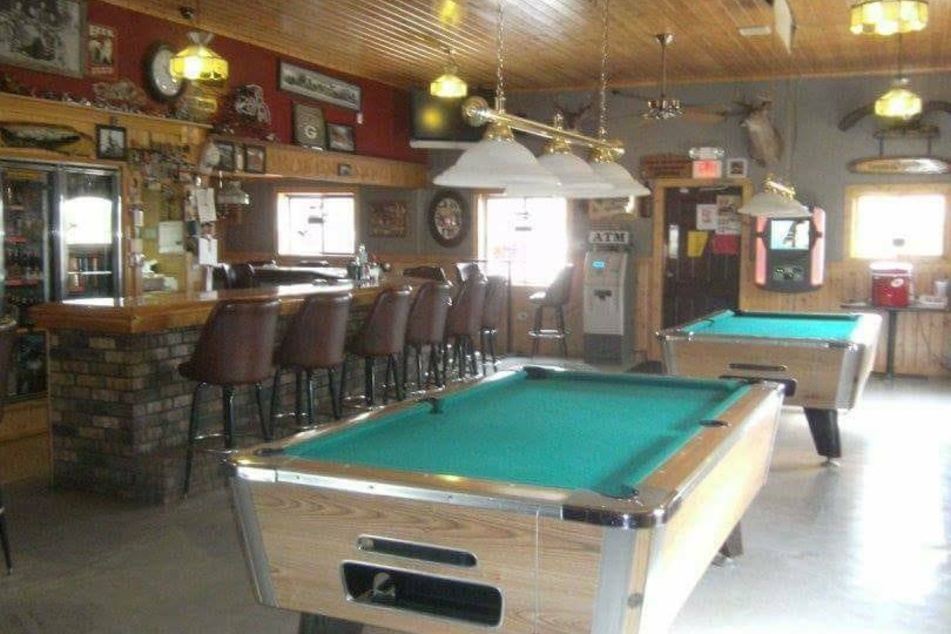 The scary incident happened at the Missy's Broken Arrow bar in Conrath, Wisconsin.
