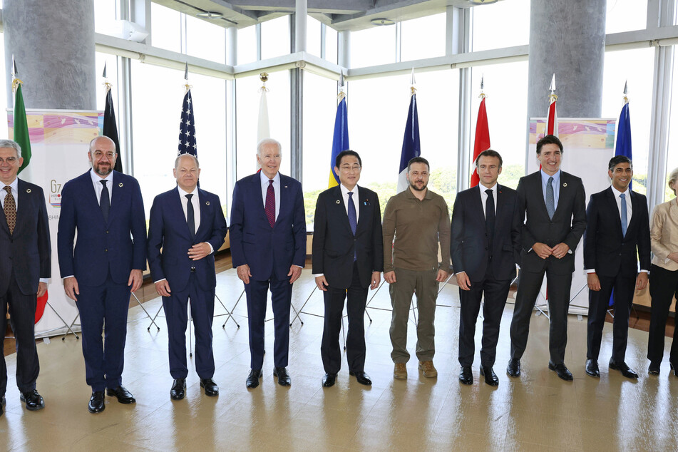 Die G7 verdeutlichen in Japan ihre Unterstützung für die Ukraine.
