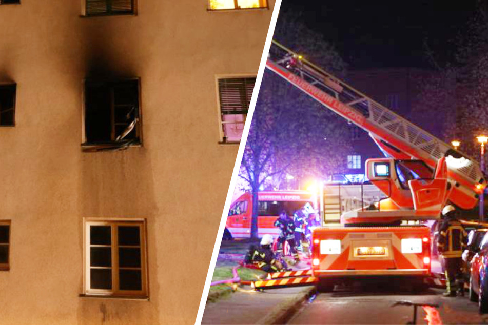 Leipzig: Wohnungsbrand in Leipzig: Zwei Bewohner im Krankenhaus, Haus nicht mehr bewohnbar
