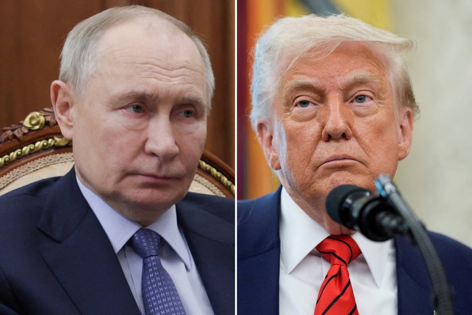 Donald Trump (r.) said Russia and Ukraine had agreed to "immediately" start ceasefire talks after the US president spoke to Russian counterpart Vladimir Putin.