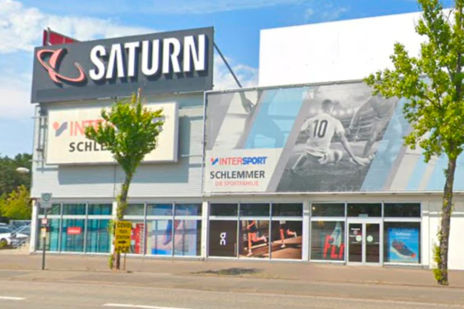 Saturn Kaiserslautern auf der Merkurstraße 62-64.