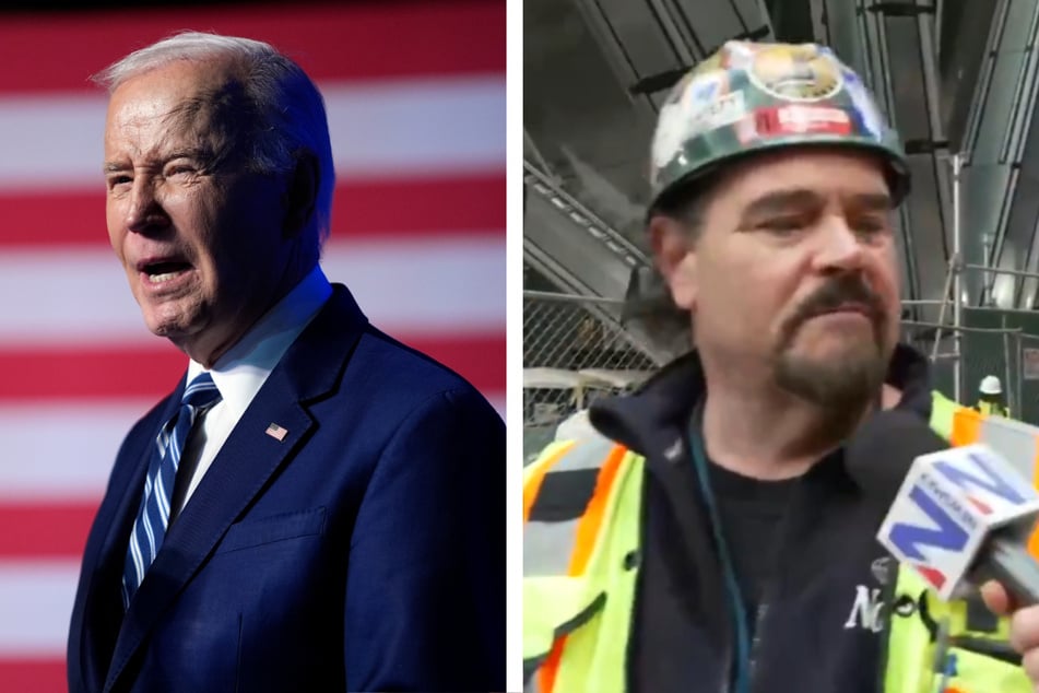 Bauarbeiter hat klare Botschaft für Joe Biden: Video geht viral