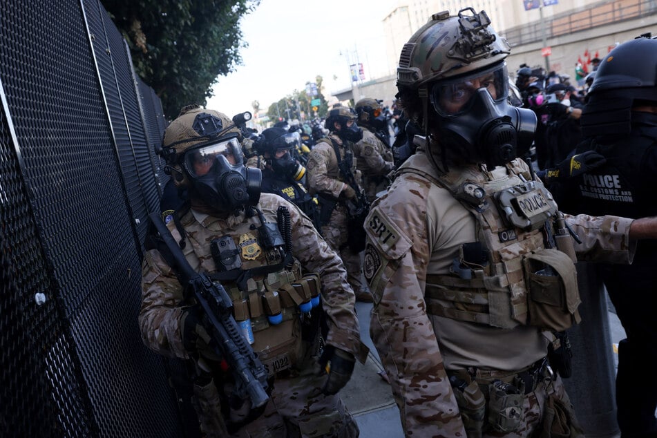 Law enforcement attacked peaceful No Kings protesters in Los Angeles, firing pepper balls and tear gas into the crowd.