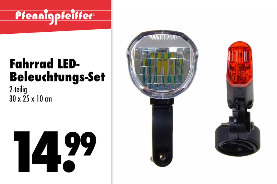 Fahrrad LED-Beleuchtungs-Set