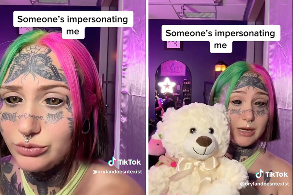 Tattooed TikToker who's spent tens of thousands on ink claims someone's impersonating her!