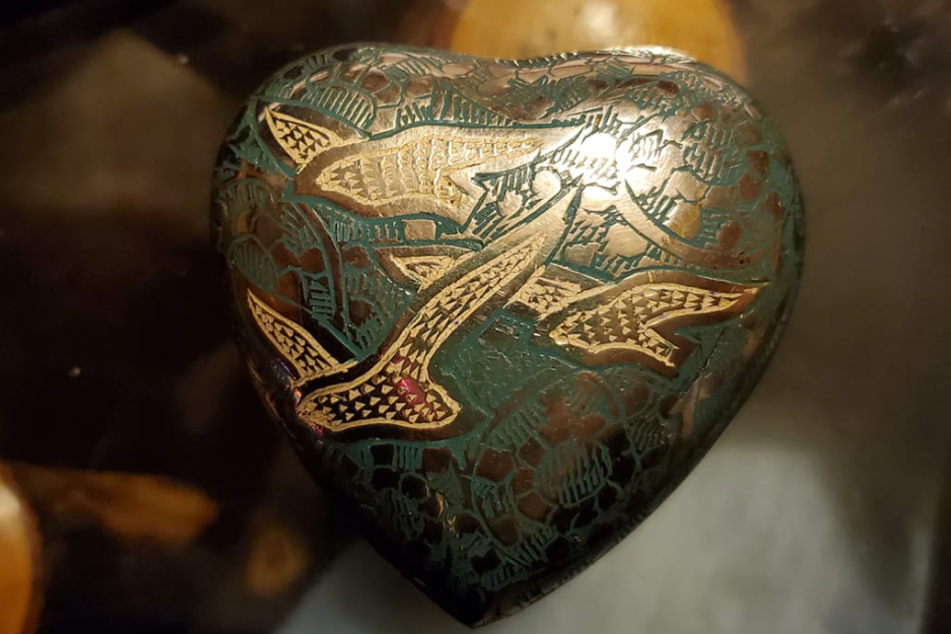 There was something priceless hidden inside the heart-shaped object.