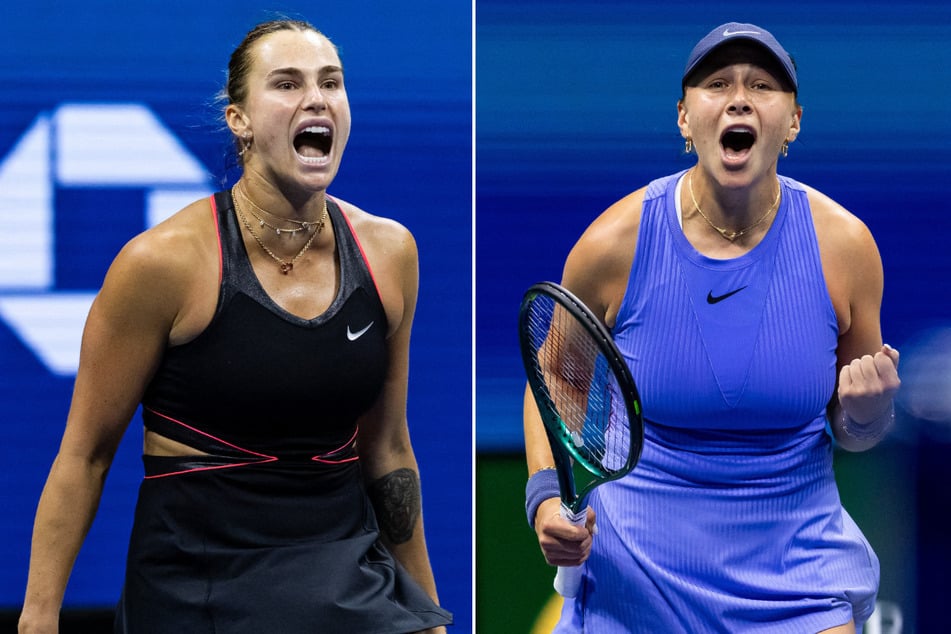 Aryna Sabalenka of Belarus (l.) and Amanda Anisimova of the US will face off in the 2025 US Open women's singles final.