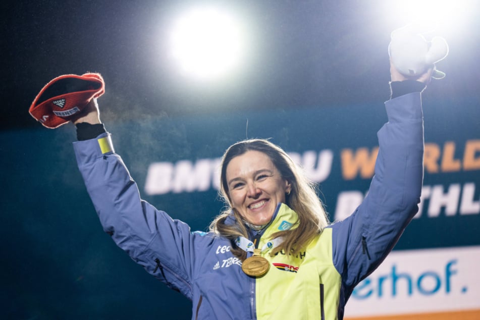 Bei der Heim-WM in Oberhof wurde Denise Herrmann (34) zum Abschluss ihrer Laufbahn Sprint-Weltmeisterin im Biathlon. Ein Titel, der sie zur Sportlerin des Jahres machte.