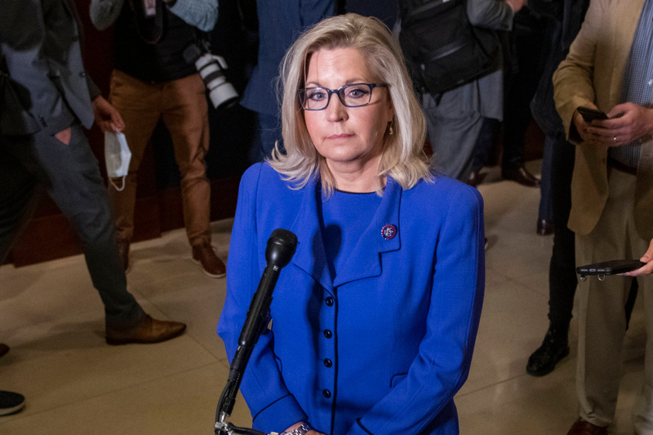 Rep. Liz Cheney spoke to reporters on Wednesday at the Capitol following the House GOP members' vote to strip her of her Congressional leadership.