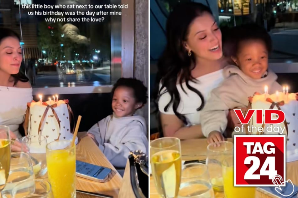 Lexi (l.) and Lejin share a beautiful birthday moment in this adorable TikTok!