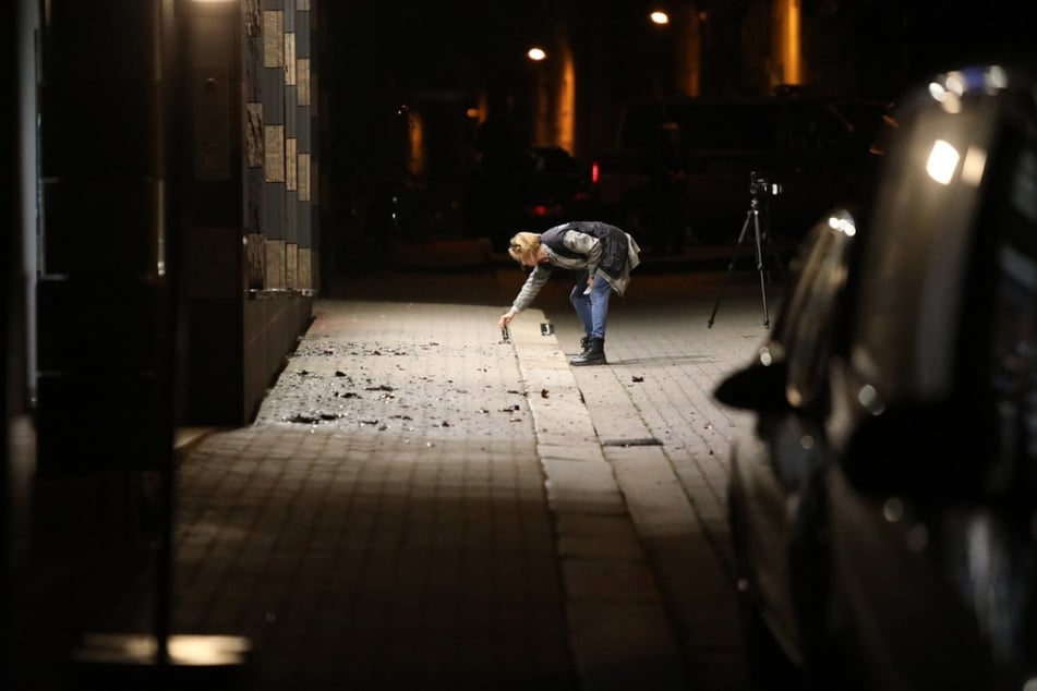 Noch in der Nacht wurden Spuren gesichert.