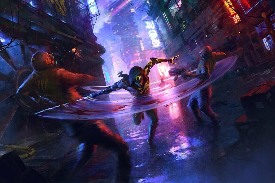 In "Ghostrunner" bewegt Ihr Euch in bester "Mirror's Edge"-Manier durch eine dystopische Zukunftsstadt.