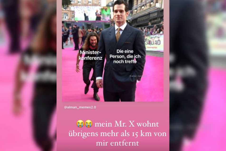 Das Bild zeigt den Screenshot einer Instagram-Story von Anastasiya Avilova vom Dienstag.