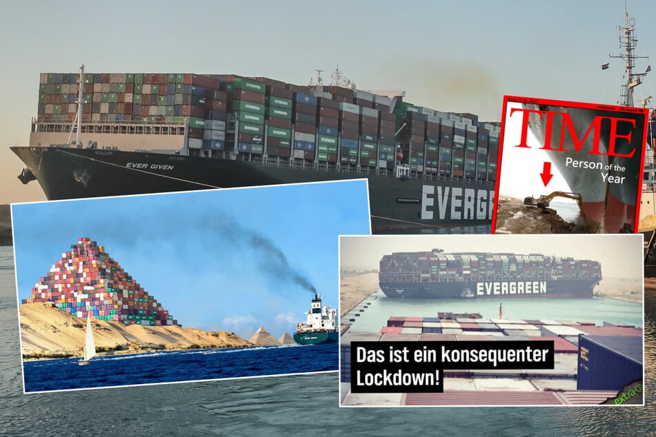 Auf Grund gelaufene "Ever Given": So lustig reagiert das Netz auf die Blockade des Suezkanals