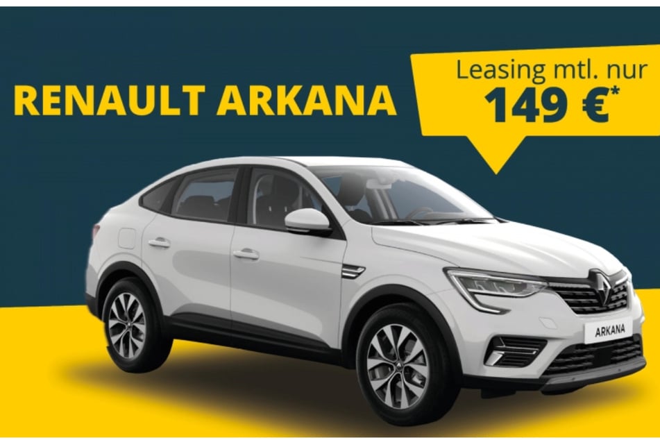 Für gerade einmal 149 Euro mtl. gibt's den geräumigen Renault Arkana.