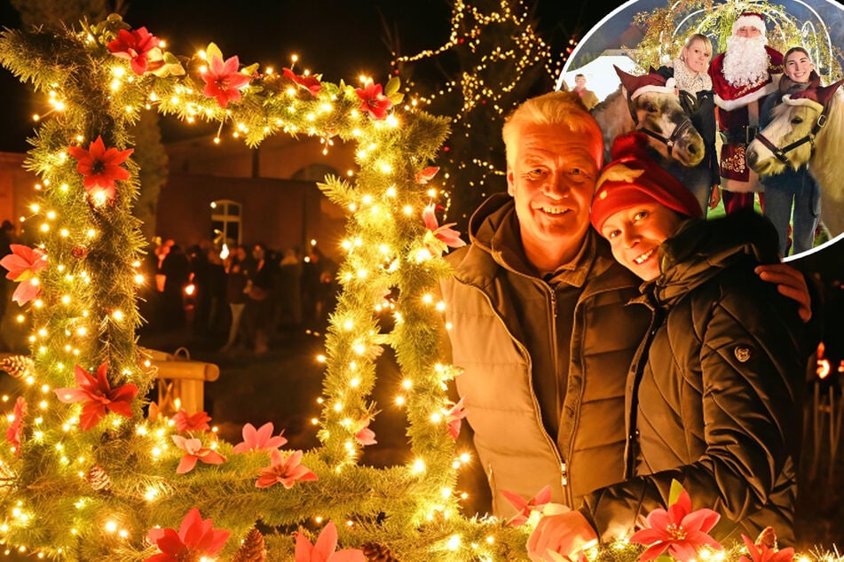 Sächsisches Promi-Paar verzaubert Grundstück zu leuchtendem Weihnachtsmarkt