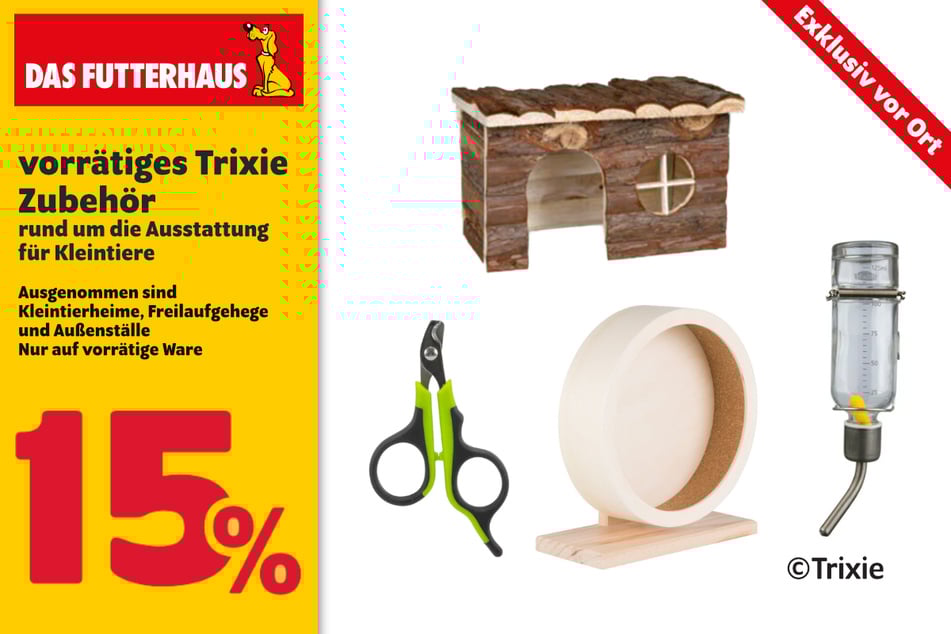 vorrätiges Trixie Zubehör für Kleintiere (Beispielabbildung)