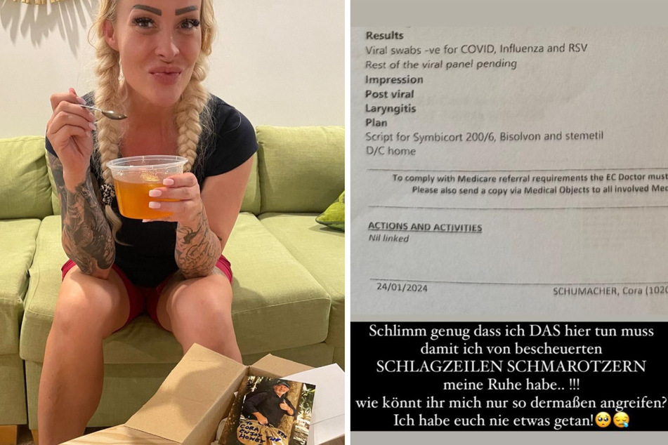 In ihrer Instagram-Story teilte die 47-jährige Blondine jetzt ein ärztliches Attest.