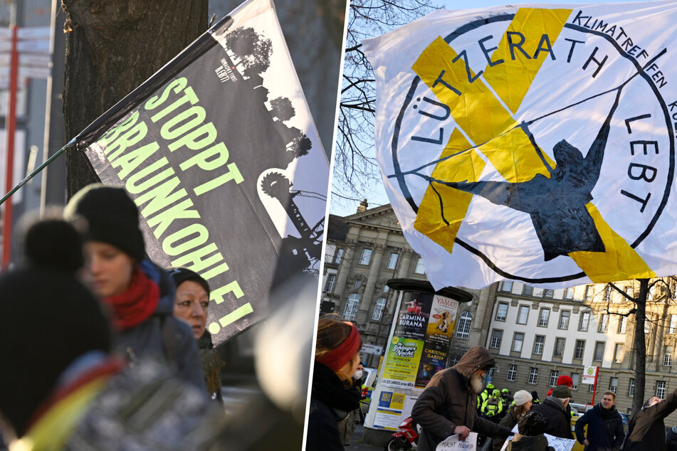 Klimaaktivisten wie Fridays for Future demonstrieren für Erhalt von Lützerath