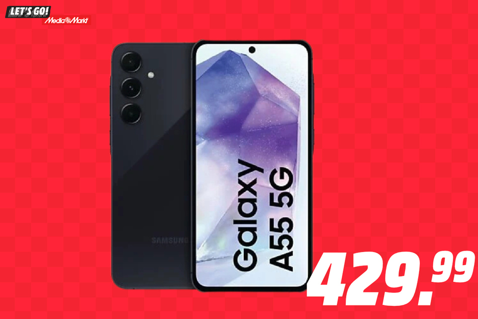 Samsung Galaxy A55 5G für 429,99 Euro.