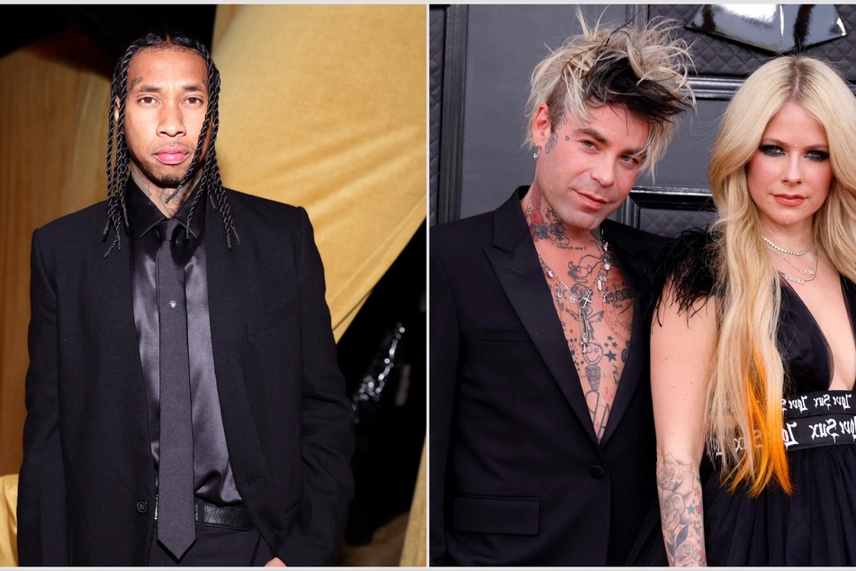 Days after being spotted out and about with rapper Tyga (l.), Avril Lavigne (r.) has reportedly called it quits with her fiancé Mod Sun.