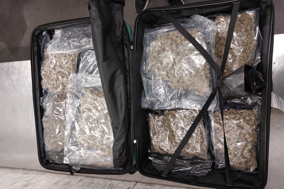 Das Marihuana wurde vakuumverpackt in den Koffern transportiert.