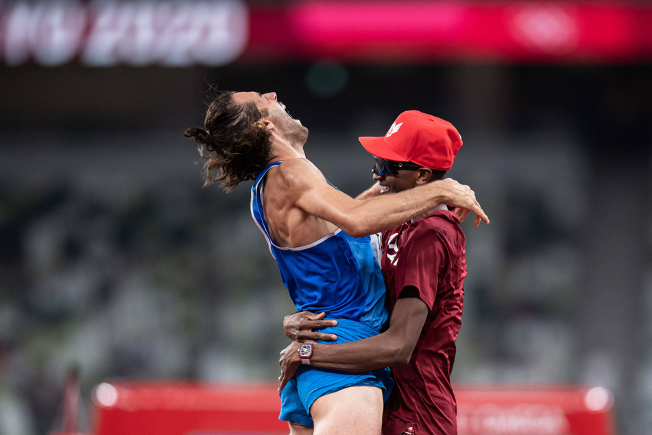 Gianmarco Tamberi (l.) and Mutaz Essa Barshim have been throughout their careers.
