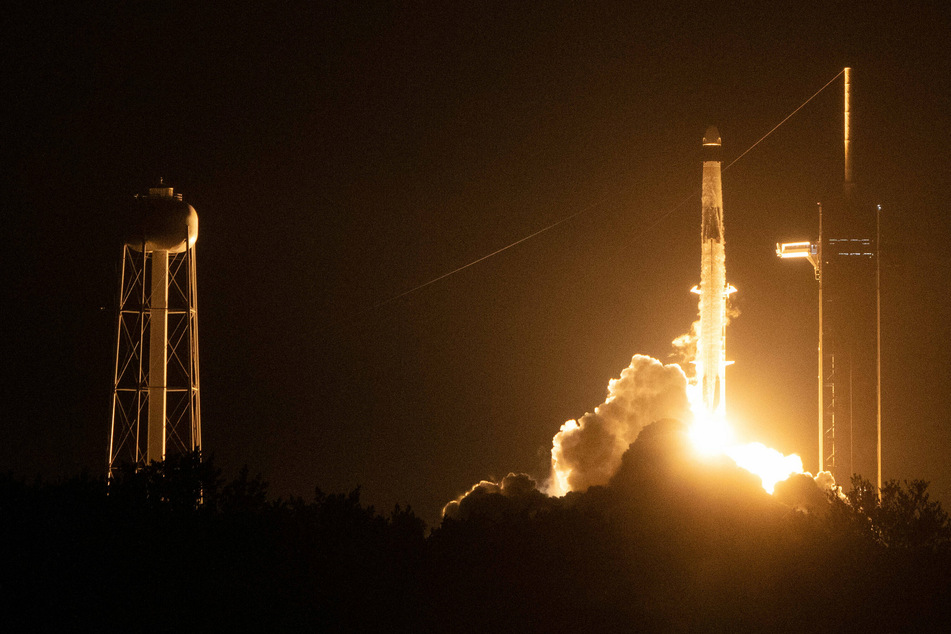 The moment the SpaceX Dragon Endeavour capsule blasted off from Cape Canaveral.